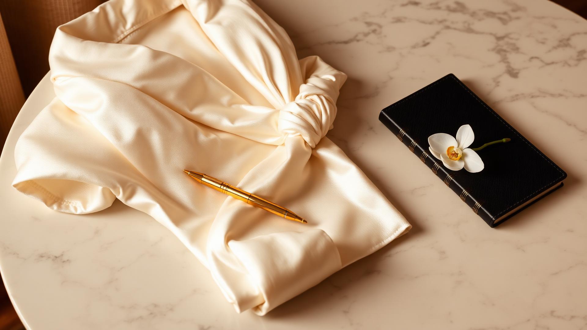 Elegant concierge desk setting